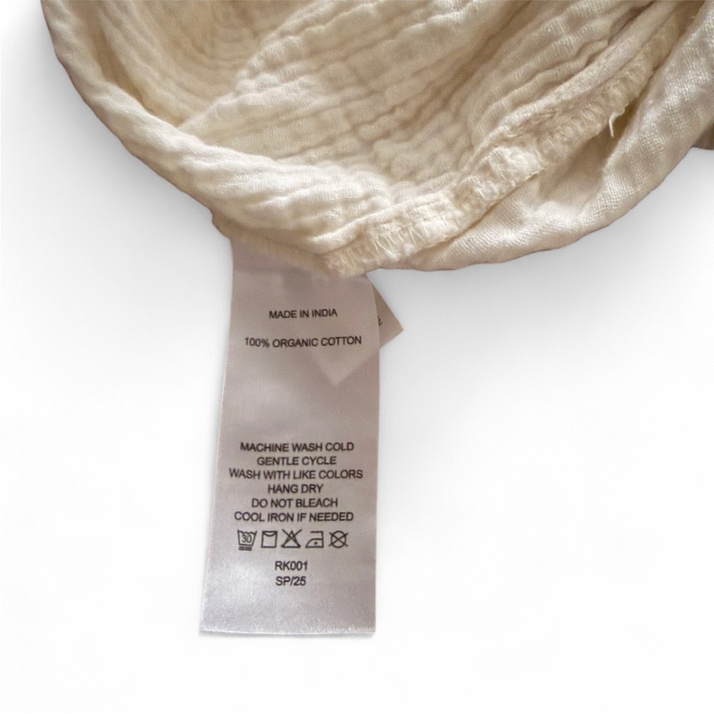 Quince Cream Textured Pants - Picture 4 of 5